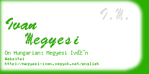 ivan megyesi business card